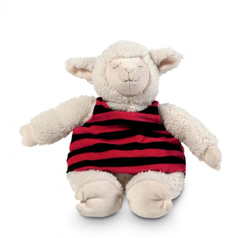 Soft Toy - Murray the Sheep with Red and Black Singlet - 43cmh