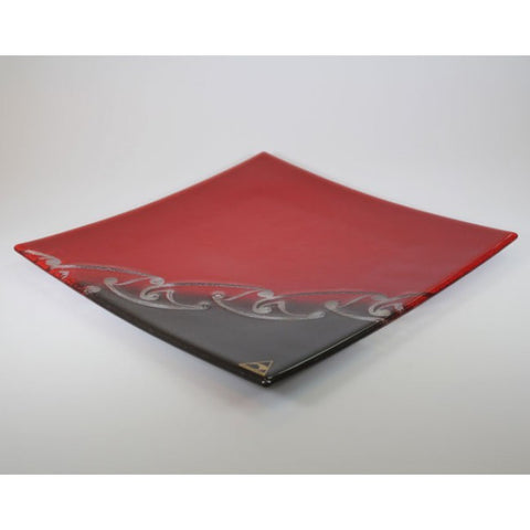 Kowhaiwhai Platter - Red