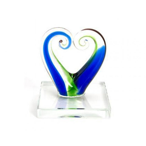 Smashing Art Glass Mini Koru Heart