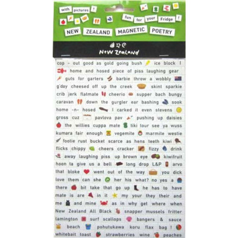 New Zealand Poetry Fridge Magnets