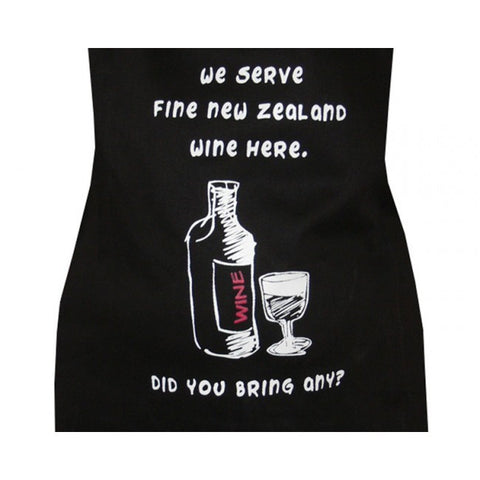 NZ Wine Apron - Black