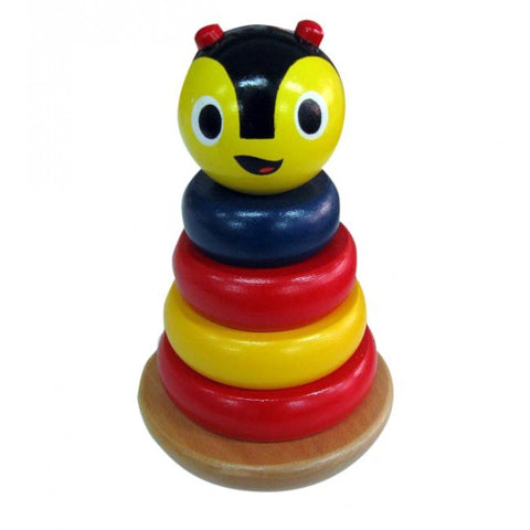 Toy - Ring Stacker - Wooden - Buzzy Bee and Friends